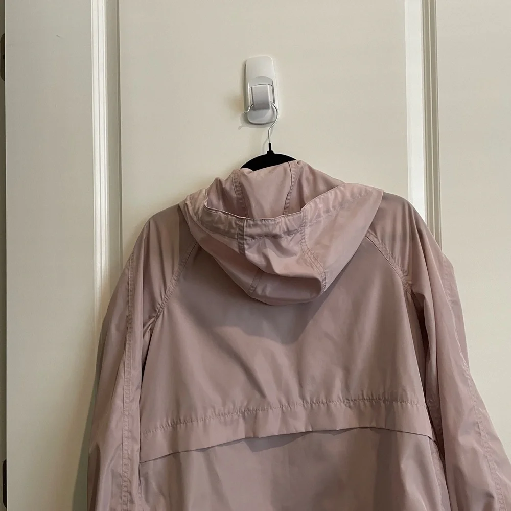 Madewell Mauve Pastel Windbreaker Jacket with Hood - Picture 3 of 6